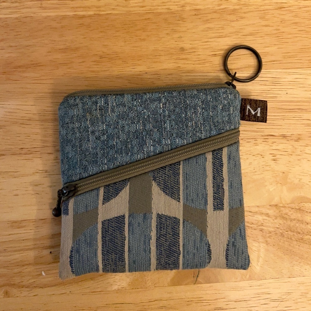 Maruca Roo Pouch in
Lunar Blue and Tan Patterned Pouch